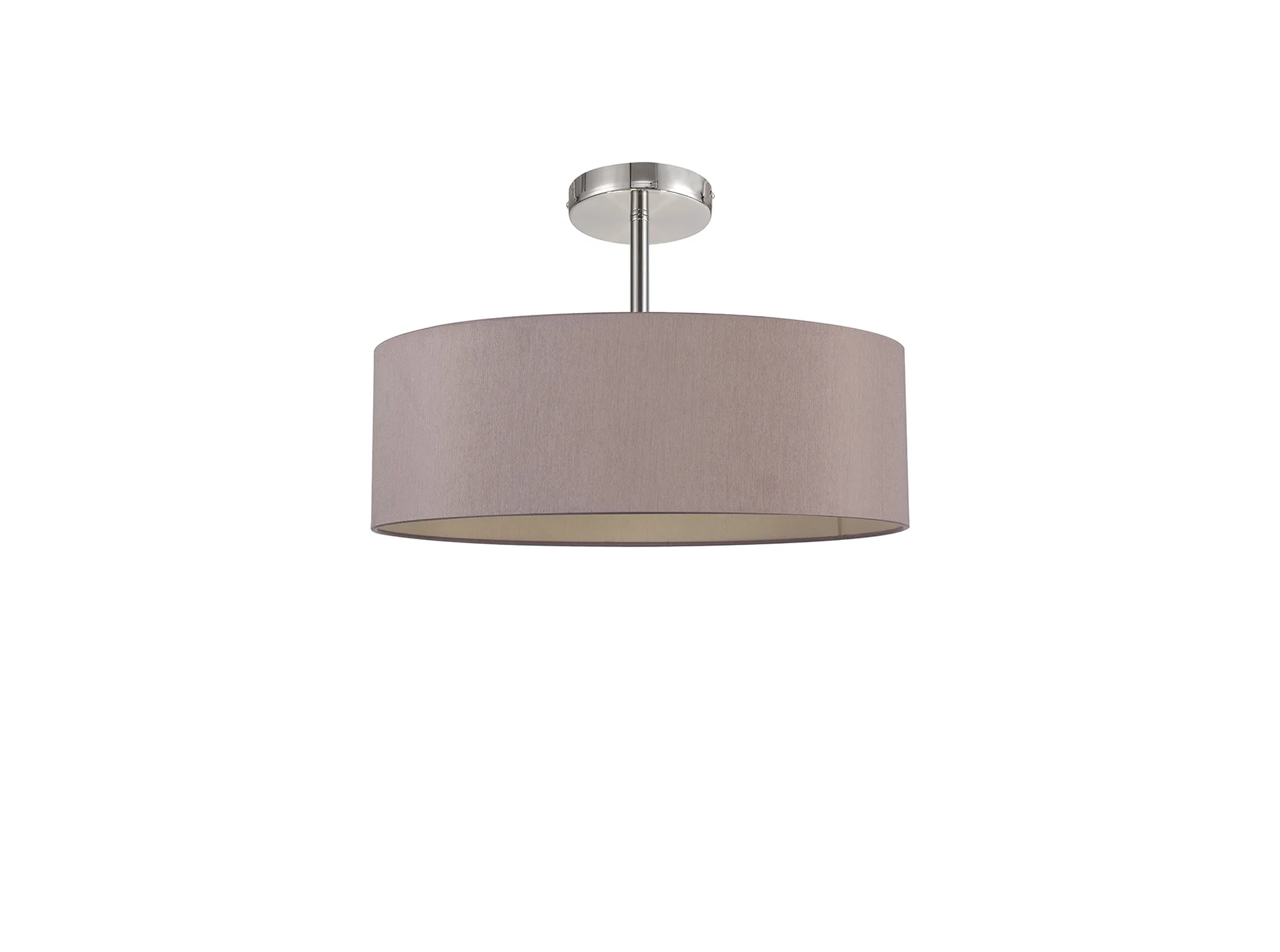 Baymont 45cm, Semi Flush 5 Light Polished Chrome, Taupe/Halo Gold DK0736  Deco Baymont CH TA